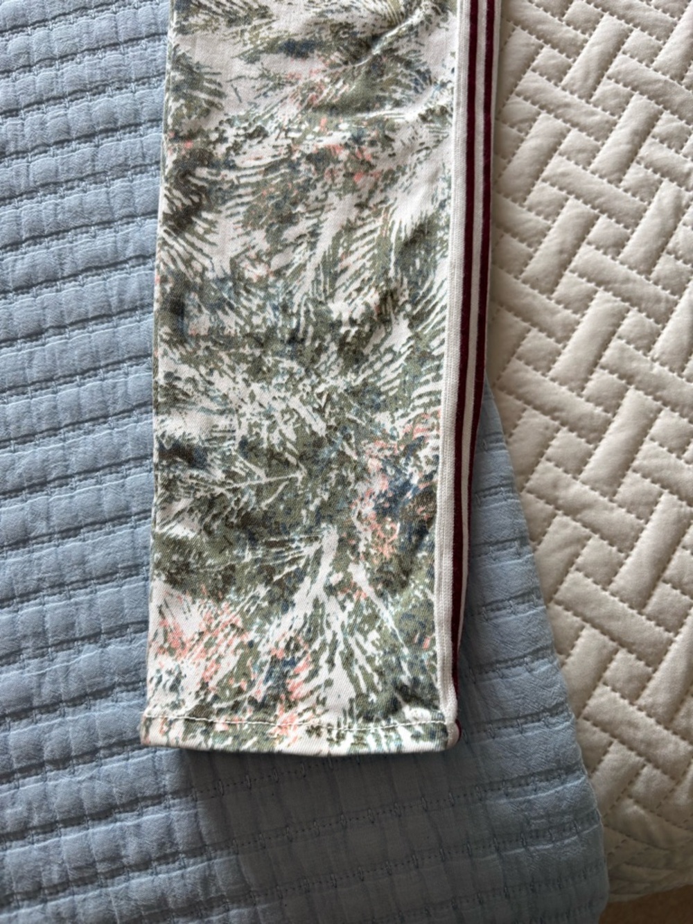 Dear John Floral-Print Cream and Green Women's Jeans - Picture 6 of 14